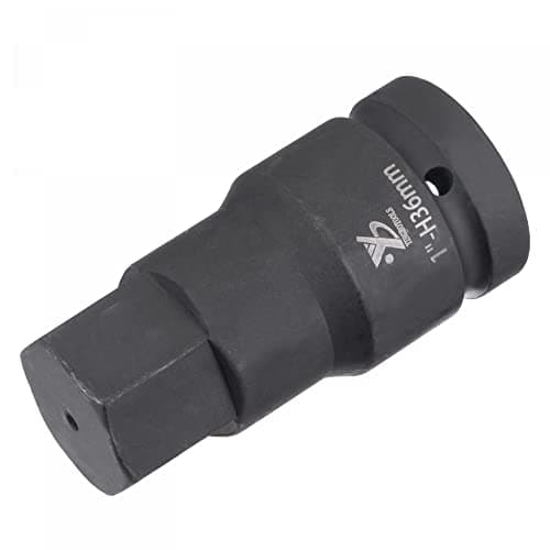Image of sourcing map 36mm Impact Hex Bit Socket, 1" Drive 102mm Length CR-MO Steel Metric Sizes