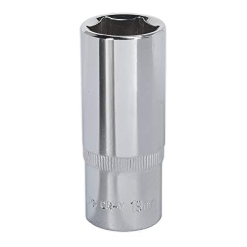 Image of Sealey Sp3819D Walldrive Socket 19Mm Deep 3/8Sq Drive Fully Polished
