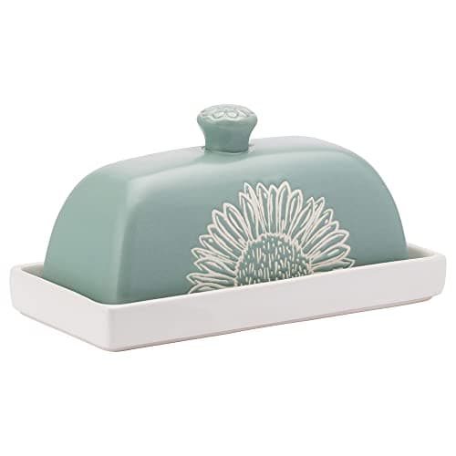 Image of ENGLISH TABLEWARE Artisan Flower Butter Dish