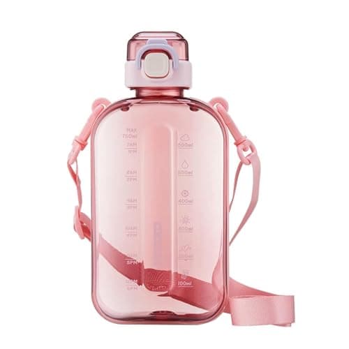 Image of DSYSC Sports Water Bottle 750ml, Leakproof Drinks Bottle, Gym Water Bottle, Waterbottle with Healthy Material for Travel Picnic Camping Hiking(Pink)