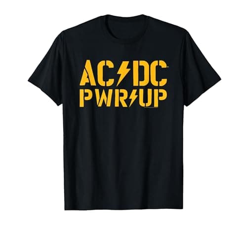Image of AC/DC are You Ready PWR UP Tour 2025 T-Shirt, Men, Black, Medium