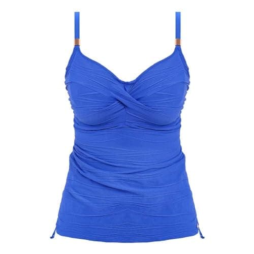 Image of Fantasie Swim Beach Waves Underwired Tankini Top (36DD, Ultramarine)