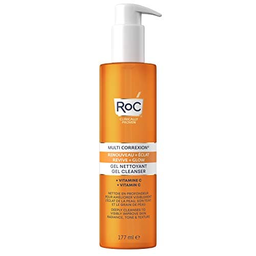 Image of RoC Multi Correxion Revive + Glow Gel Cleanser | Face Wash with Vitamin C & Glycolic Acid | 177 ml