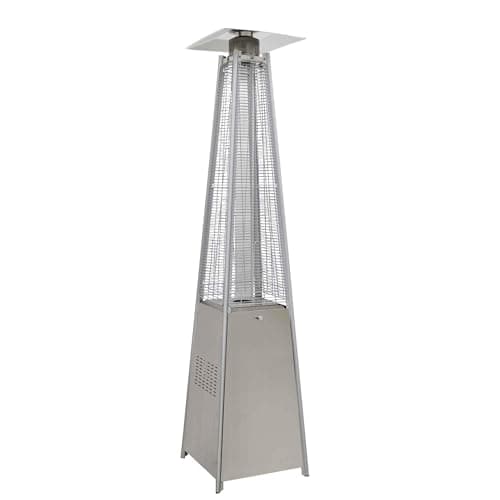 Image of Dellonda Pyramid Gas Patio Heater 13kW for Commercial & Domestic Use, Stainless Steel - DG99