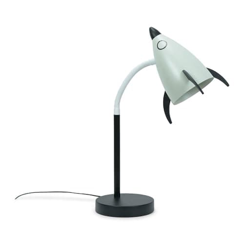Image of ValueLights | Rocket Table Lamp Desk Light Adjustable Flexi Neck Integrated LED Kids Nursery Bedroom Reading Light | Table Lamps & Home Improvements Essential