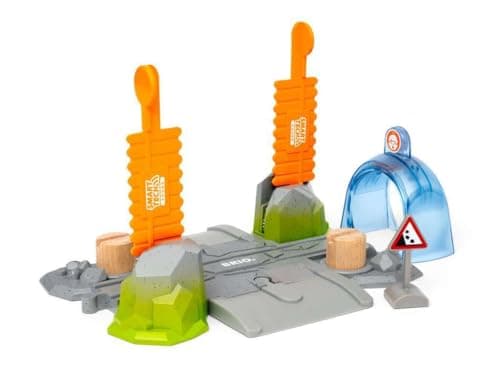 Image of BRIO World Smart Tech Sound Danger Crossing for Kids Age 3 Years Up - Wooden Railway Expansions and Accessories