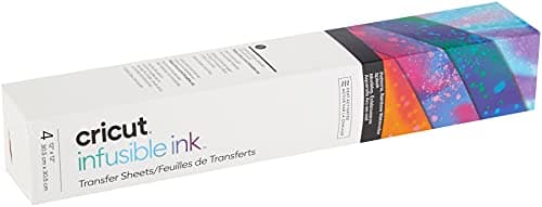 Image of Cricut Infusible Ink Transfer Sheet Patterns, Rainbow Watercolor Splash (4 ct)