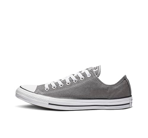 Image of Converse Mens All Star Ox Plimsolls Trainers Grey 12 UK