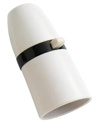Image of U-Trade Bayonet Cap Ceiling Lamp Bulb Holder – T2 Cord Grip Pendant Light Fitting – Switched BC Lamp Holder for Bayonet Light Bulbs – White (Switched)