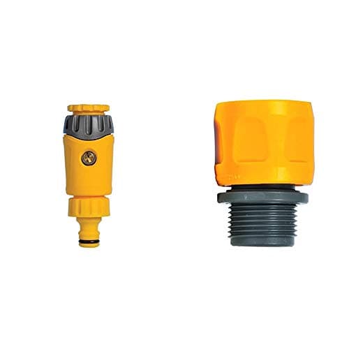 Image of Hozelock Non Return Outdoor Tap Connector & Flat Hose & Spiral Hose Adaptor