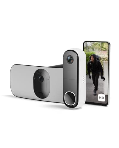 Image of Arlo Floodlight Security Camera Outdoor and HD Video Doorbell, Quality 2K HDR, Colour Night Vision, Ringing Alarm Siren, Up to 3000 Lumen, 2-Way Talk, Free Trial of Arlo Secure