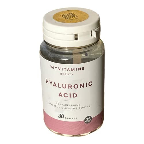 Image of Myvitamins Hyaluronic Acid Tablets | High-Strength 150mg per Serving | Supports Skin Hydration, Joint & Tissue Health | 30 Tablets | Moisture-Retaining Molecule for Healthy Skin | Vegan-Friendly
