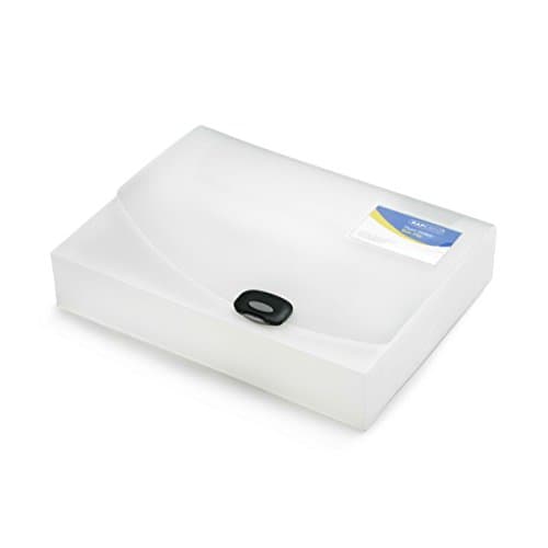 Image of Rapesco 0714 Box File/Rigid Wallet, 60 mm Capacity for up to 600 Pages, A4, Clear