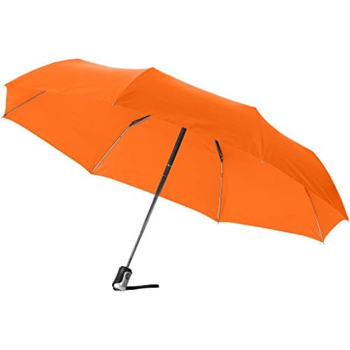Image of Bullet 21.5in Alex 3-Section Auto Open And Close Umbrella (Pack of 2) (One Size) (Orange)