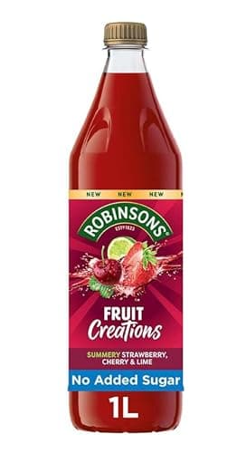 Image of Robinsons Fruit Creations Real Fruit Squash Strawberry, Cherry & Lime 1L