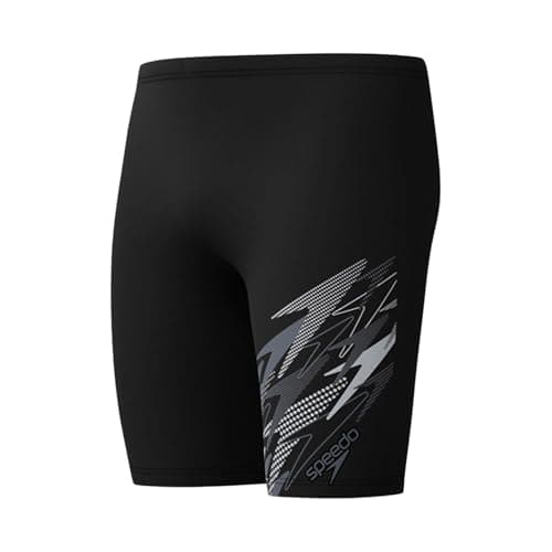 Image of Speedo Men's Medley Logo Swim Jammer, Black, 36