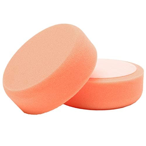 Image of Smart Tech Car Care Foam Machine Polishing Refinishing Pad 150mm 6" x 50mm 2" Orange (Firm) Finishing Pad - Rotary/Dual Action Machine Polishing Pad