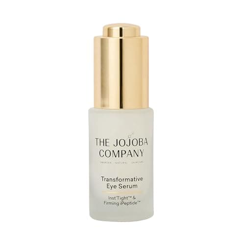 Image of The Jojoba Company Transformative Eye Serum with Peptides, Salicylic Acid & Jojoba, Targets Dark Circles, Eye Bags & Wrinkles, Smooths Crow’s Feet, Lifts & Firms Eye Area, Vegan 15ml