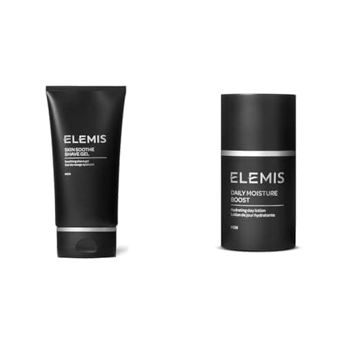 Image of ELEMIS Skin Soothe Shave Gel 150ml & Daily Moisture Boost 50ml Men’s Grooming Duo
