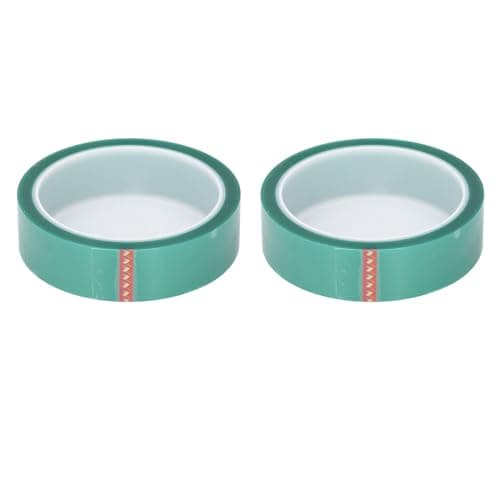 Image of Ahgsup Durable High Temperature Insulation Tape with and Alkali Ideal for Machinery and Hardware 0.06mm Thickness 25mm Width 33meter Length Green