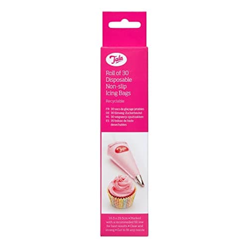 Image of Tala Large Recycable Non-Slip Icing Bags 16.5 x 29.5cm, Carbon Steel, Blue, Disposable