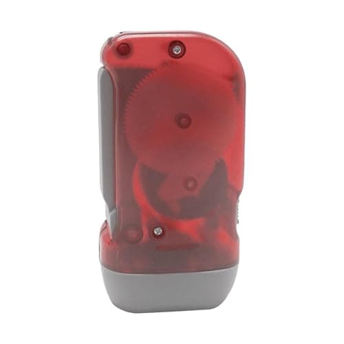 Image of Wind Up Flashlight Torch for Camping, Hiking, Outdoor Sports - Hand Crank, Shake, Squeeze Powered - Home Power Outage Emergency Light