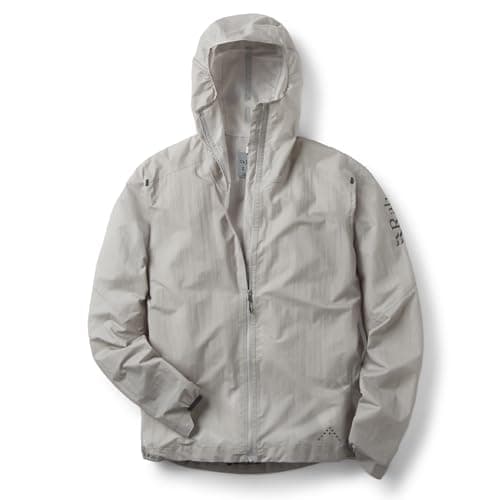 Image of Rab Men's Phantom Jacket - Ultralight Waterproof Breathable Coat for Trail Running & Hiking - Light Zinc - Large