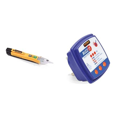 Image of Martindale NC4 Dual Sensitivity Non-contact Voltage Tester Bundle with Martindale BZ101 (Buzz-It) 240V Socket Tester with Audible Buzzer