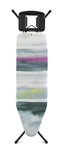 Image of Brabantia - Ironing Board B - With Solid Steam Iron Rest - Adjustable in Height - Non-Slip Rubber Feet - Cotton Cover with Foam Layer - Foldable - Morning Breeze - 124x38 cm