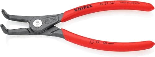 Image of KNIPEX Precision Circlip Pliers for External Circlips on Shafts with Non-Slip Plastic Coating 165 mm, 49 21 A21