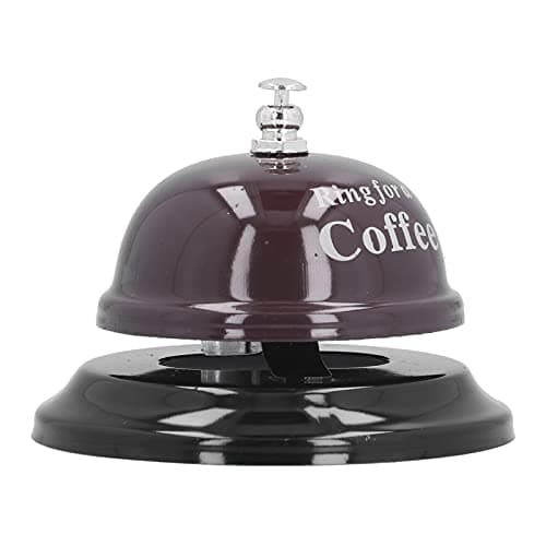 Image of Service Bell, Bright Restaurant Ring Classic Bell‑shaped for Most People for Bar/Diet Bar/coffee Shop/restaurant(black)