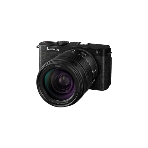 Image of Panasonic Lumix DC-S9HE-K Full Frame Mirrorless Open Gate Vlogging Camera, 24.2MP, 6K /4K Video, 779 Point PDAF, Image Stabilisation, Free-Angle Screen, 5Ghz WiFi, Black, 28-200mm (x7 Zoom) Lens