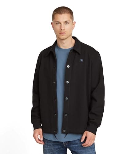 Image of G-Star Men's Coach Sweater Jacket, Black (dk black D26348-D733-6484), S