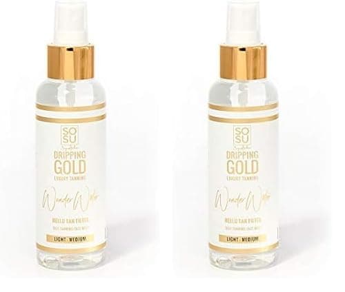 Image of SoSu By SJ Dripping Gold Water Light/Medium Self Tanning Mist 100ml (Pack of 2)
