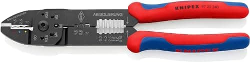 Image of KNIPEX Crimping Pliers, 0.5-6.0 mm², for Cable Connectors and Plug Connectors, with Stripping and Cutting Function, Crimping Tool, 97 22 240