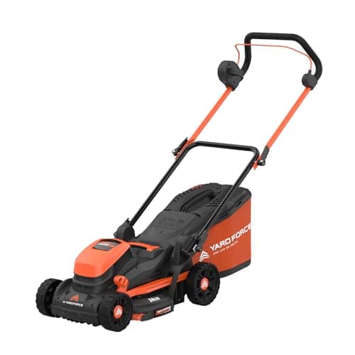 Image of Yard Force LM C34B Cordless Lawn Mower, 40V Twin Battery, 34cm Cut Width, 6 Height Settings, 35L Grass Bag