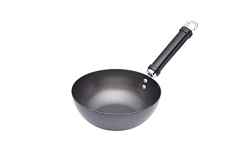 Image of KitchenCraft World of Flavours Induction Safe Small Wok, Non Stick Carbon Steel, 2 cm