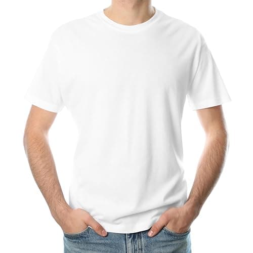 Image of Men T Shirt (UK, Alpha, S, Regular, Regular, White)