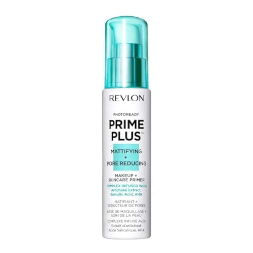 Image of Revlon Prime Plus Makeup & Skincare Primer, Mattifying and Pore Reducing with Salicylic Acid and AHA, 30ml