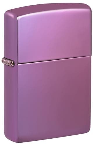 Image of Zippo - Windproof Lighter, Abyss, Highly Polished Purple, Base Model, Refillable, Reusable, Windproof Design, Gift Box, Made in the USA