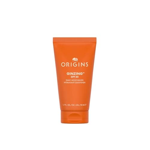 Image of Origins GinZing Daily Face moisturiser Sunscreen with SPF 30 | Delivers Radiance & All-Day Hydration | With Hyaluronic Acid & Ginseng, 50 ml