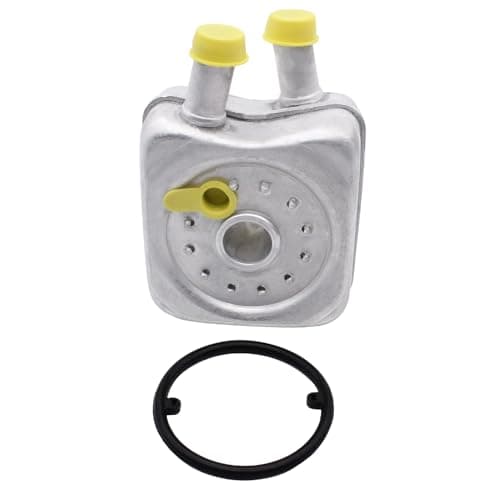 Image of Engine Oil Cooler with Rubber Ring Seal Compatible with A3 A4 /A6 Vw Golf Mk2 Mk3 T4 T25 Corrado 068117021B