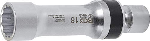Image of BGS 6849 | Spark Plug Socket, 12-point, with Retaining Spring | 10 mm (3/8") Drive | 18 mm