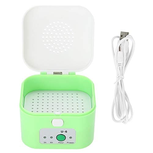 Image of Nikou Hearing Aid Dryer Electric USB Drying Box, Headphone Dehumidifier, Moisture Proof Hearing Aid Dryer Case Green