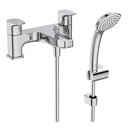 Image of Ideal Standard Ceraplan Dual Control Bath Shower Mixer with Shower Set, Chrome
