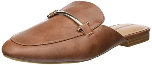 Image of Amazon Essentials Women's Buckle Mule, Tan, 3 UK