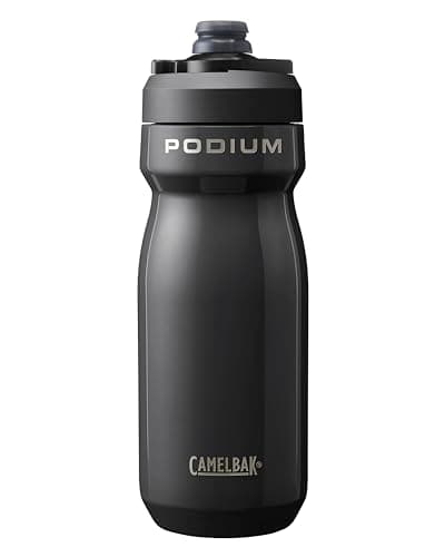 Image of Camelbak Podium Insulated Steel 530ml – bike bottle – stainless steel 18/8 – double-walled vacuum insulation – high flow – leak-proof – lightweight – black, size: OS
