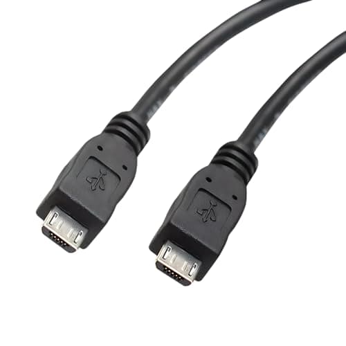 Image of pluX 12in Micro USB to Micro-USB Cable - Male to Male - OTG Cable for Your Mobile Device