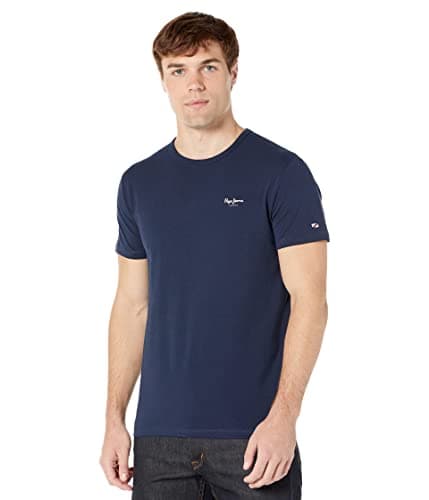 Image of Pepe Jeans Mens Original Basic 3 N T-Shirt, Blue (Navy), XL UK
