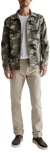Image of AG Adriano Goldschmied Men's Tellis Modern Slim Selvage Jean, Sulfur Coastal Pebble, 38W / 34L